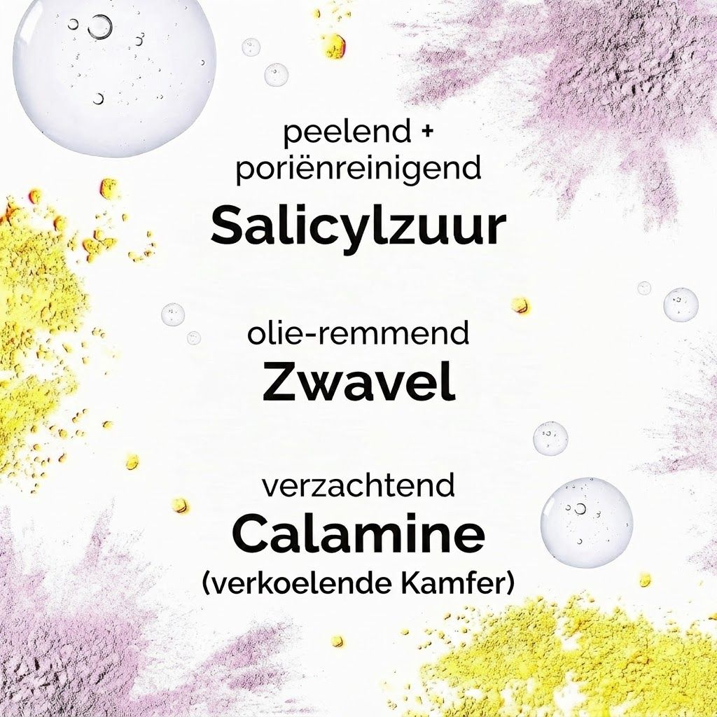 Vrouw met aangebrachte stipjes Drying Lotion.