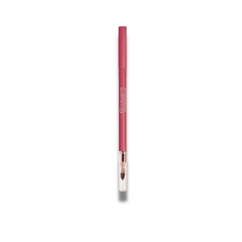 Crayon à lèvres rose. Forme cylindrique avec extrémité transparente. Marque Collistar.
