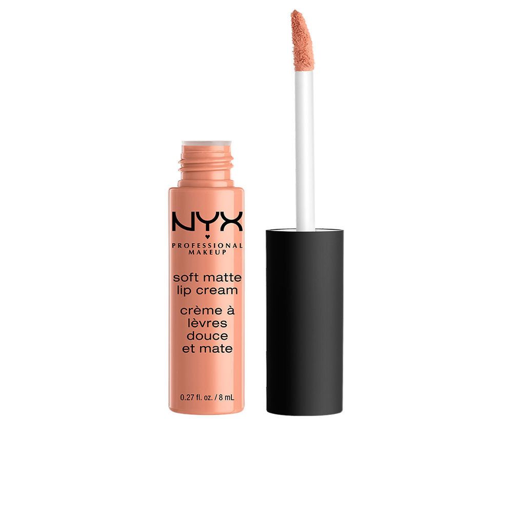 Gosh Liquid Matte Lips, vloeibare lipstick. Flesje met applicator. Roze kleur. Zichtbare tekst.