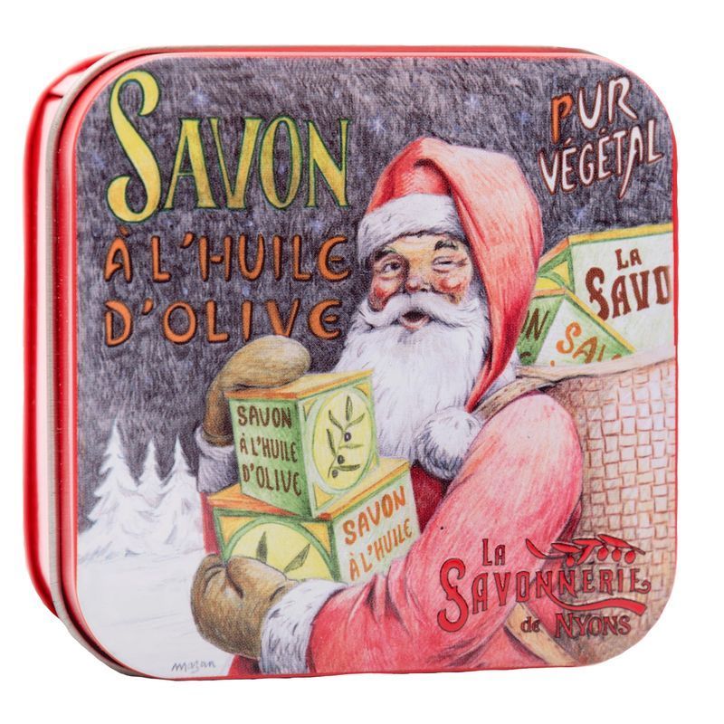 La Savonnerie de Nyons - Metalen doosje met zeep - Kerstman