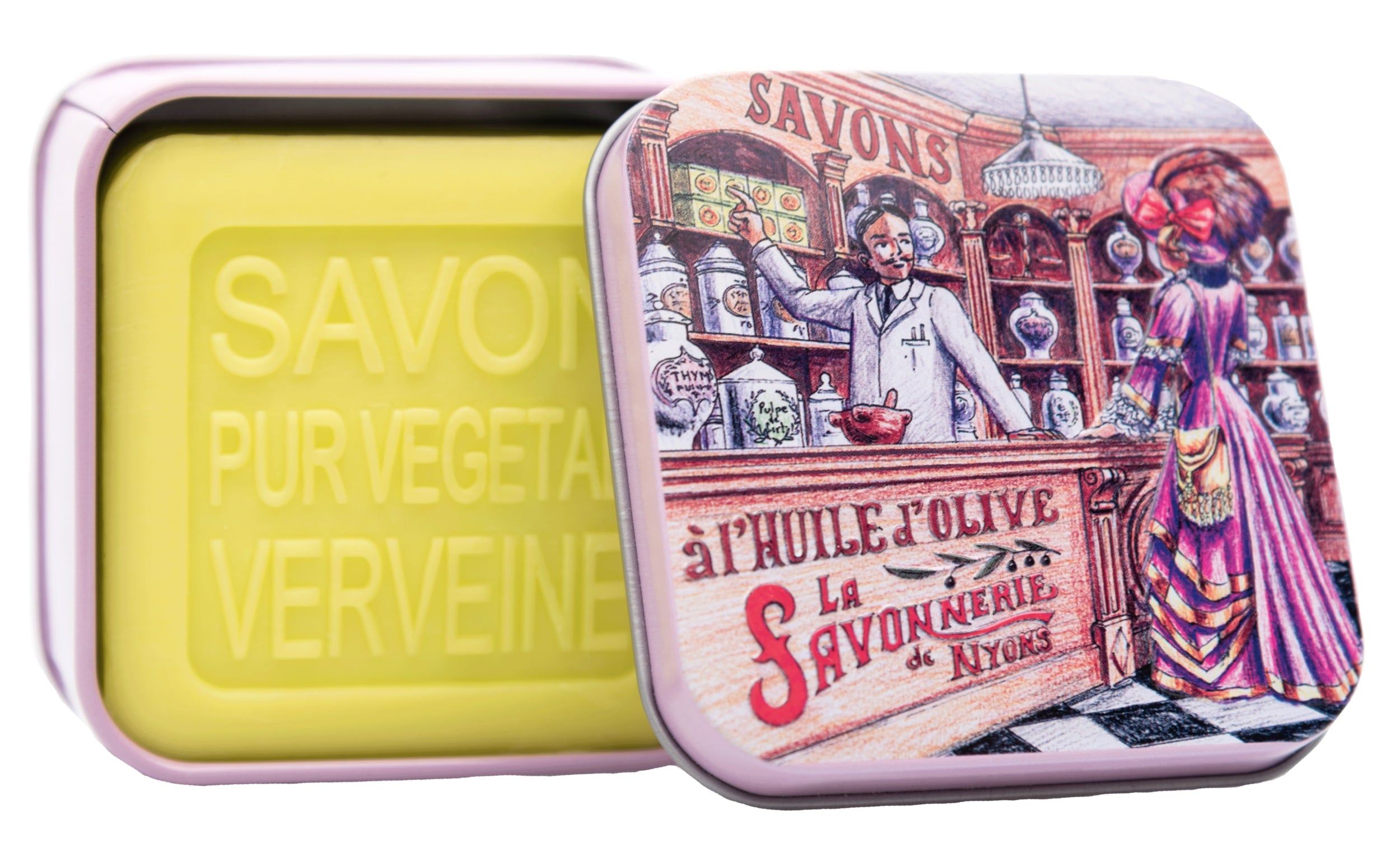 La Savonnerie de Nyons - Metalen doos met zeep "Apotheek"
