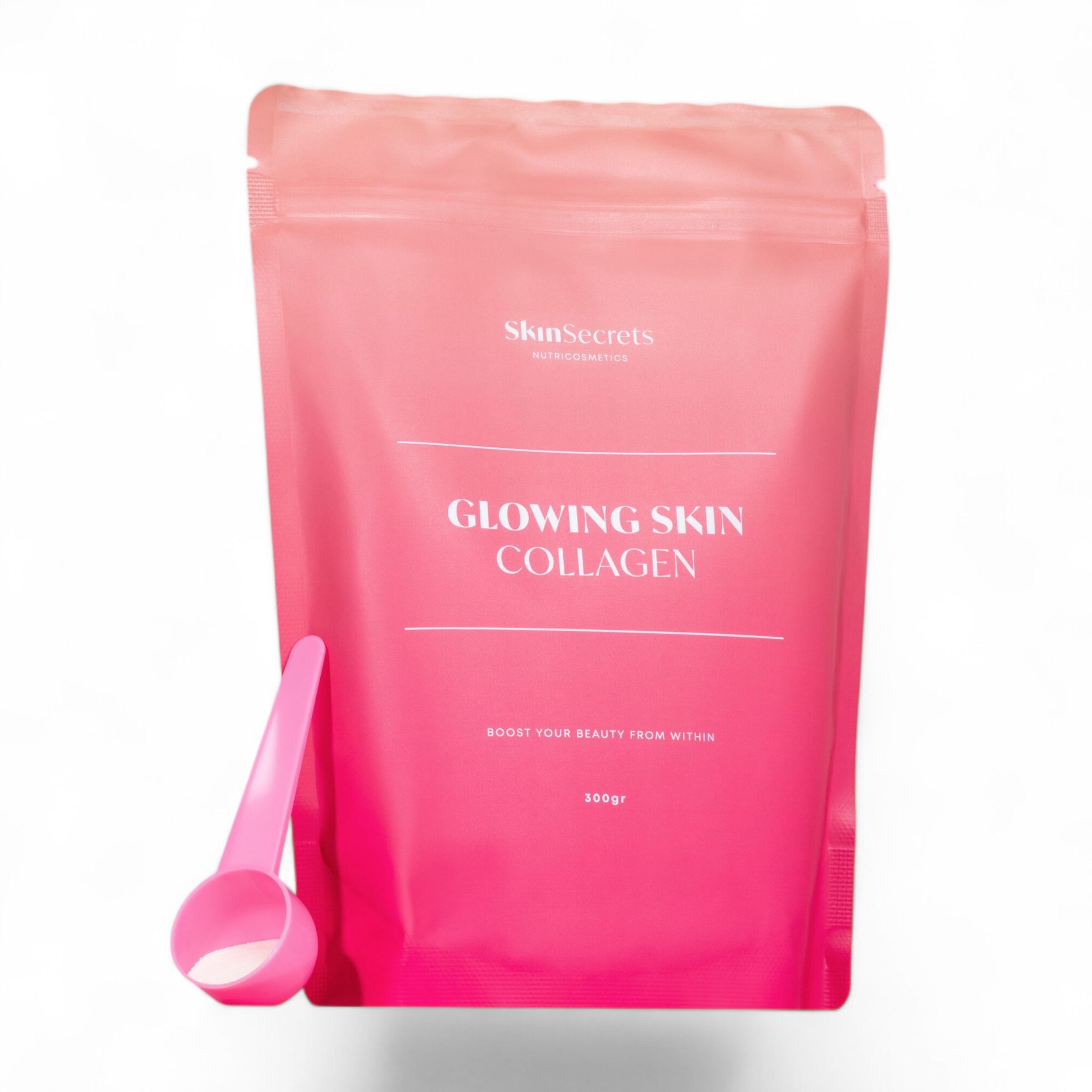 SkinSecrets - Collagène hydrolysé en poudre, 300 grammes - Glowing Skin Collagen