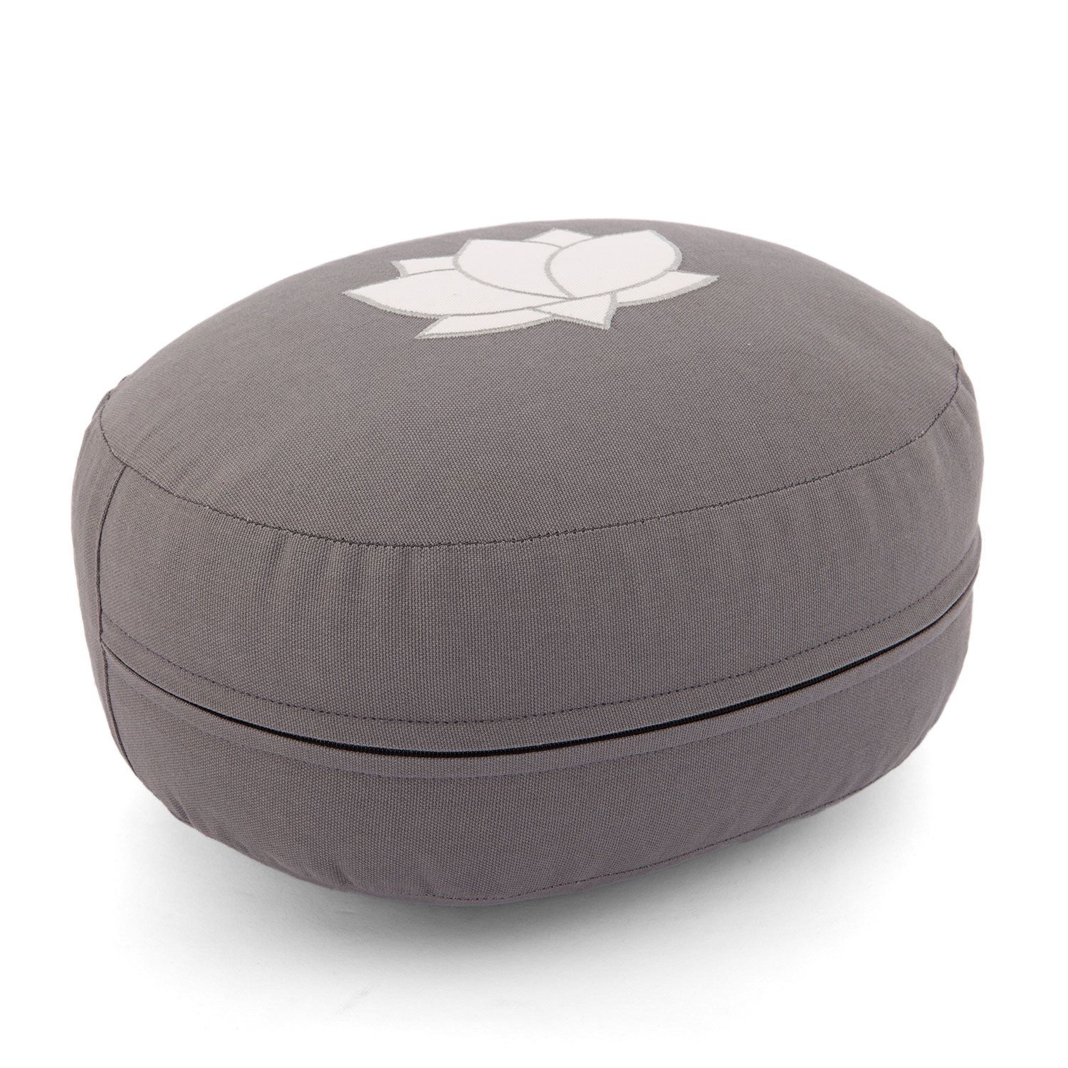 bodhi Meditatiekussen OVAL, speltvulling, grijs Stick Lotus grijs