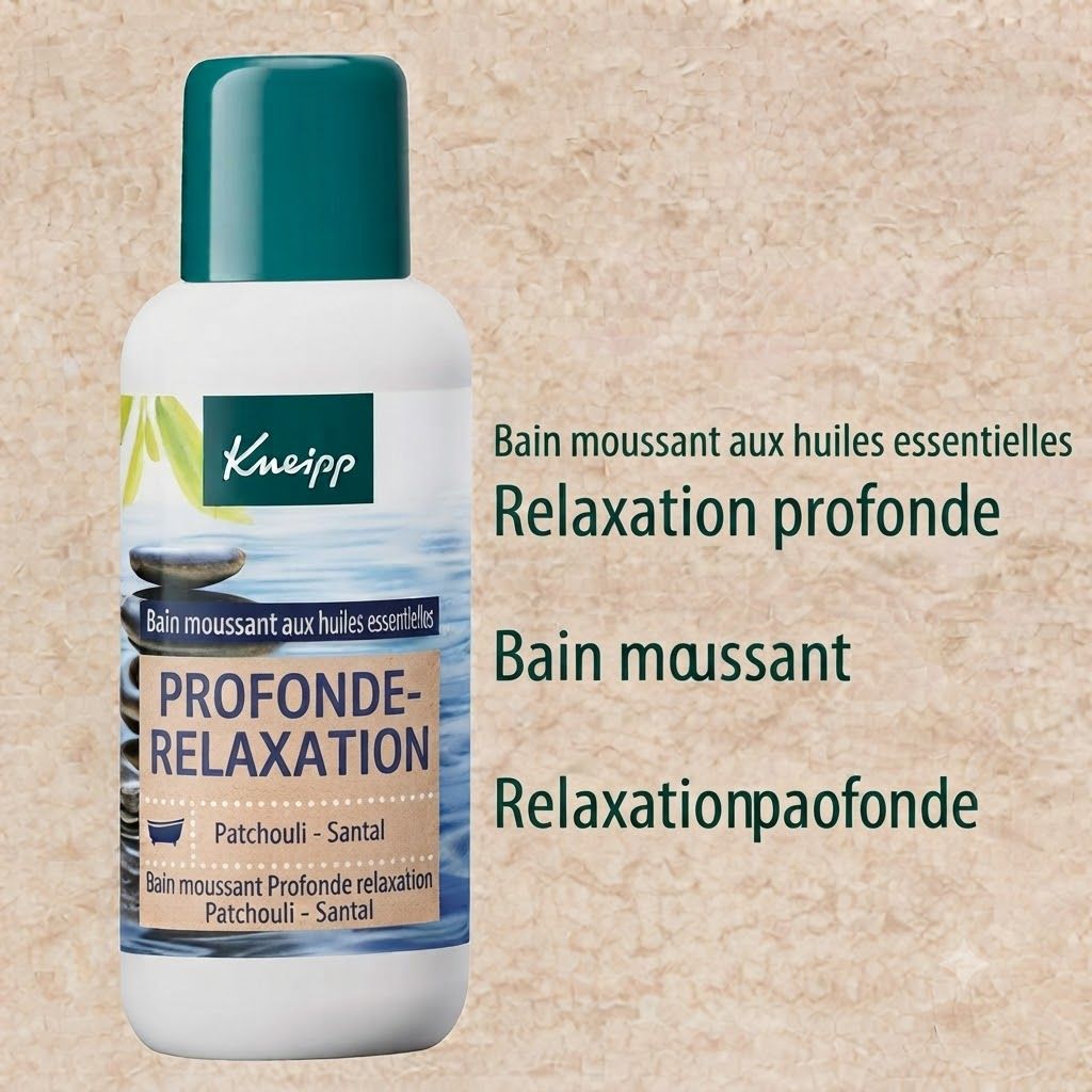 Bain moussant Kneipp Relaxation profonde, flacon.