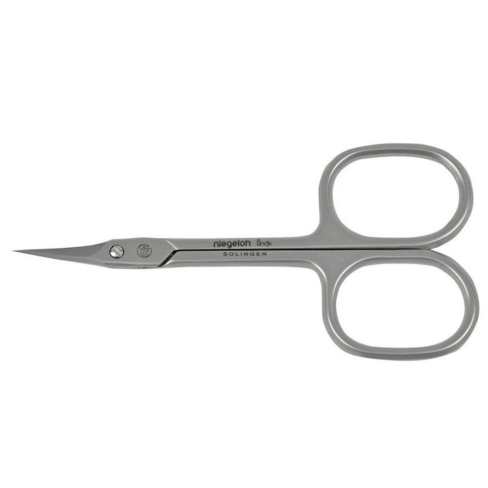 Ciseaux à cuticules en acier inoxydable. Avec poignées arrondies et pointe fine. Marque Niegeloh Solingen.