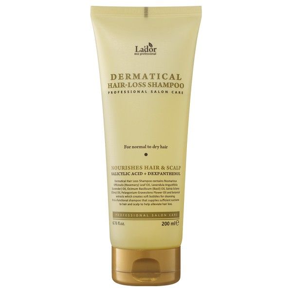 Shampoing Lador Dermatical Anti-Chute, 200 ml. Pour cheveux normaux à secs.