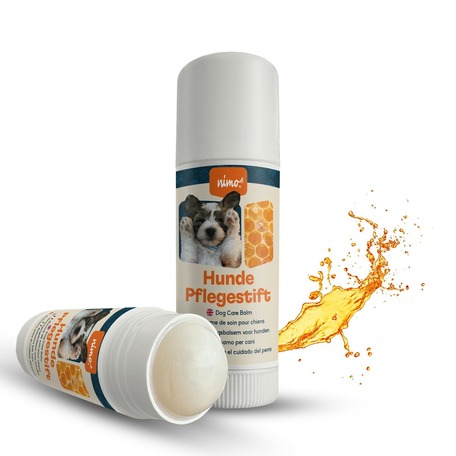 nimo® baume de soin pour chiens • avec cire d'abeille & propolis contre les zones irritées et sèches