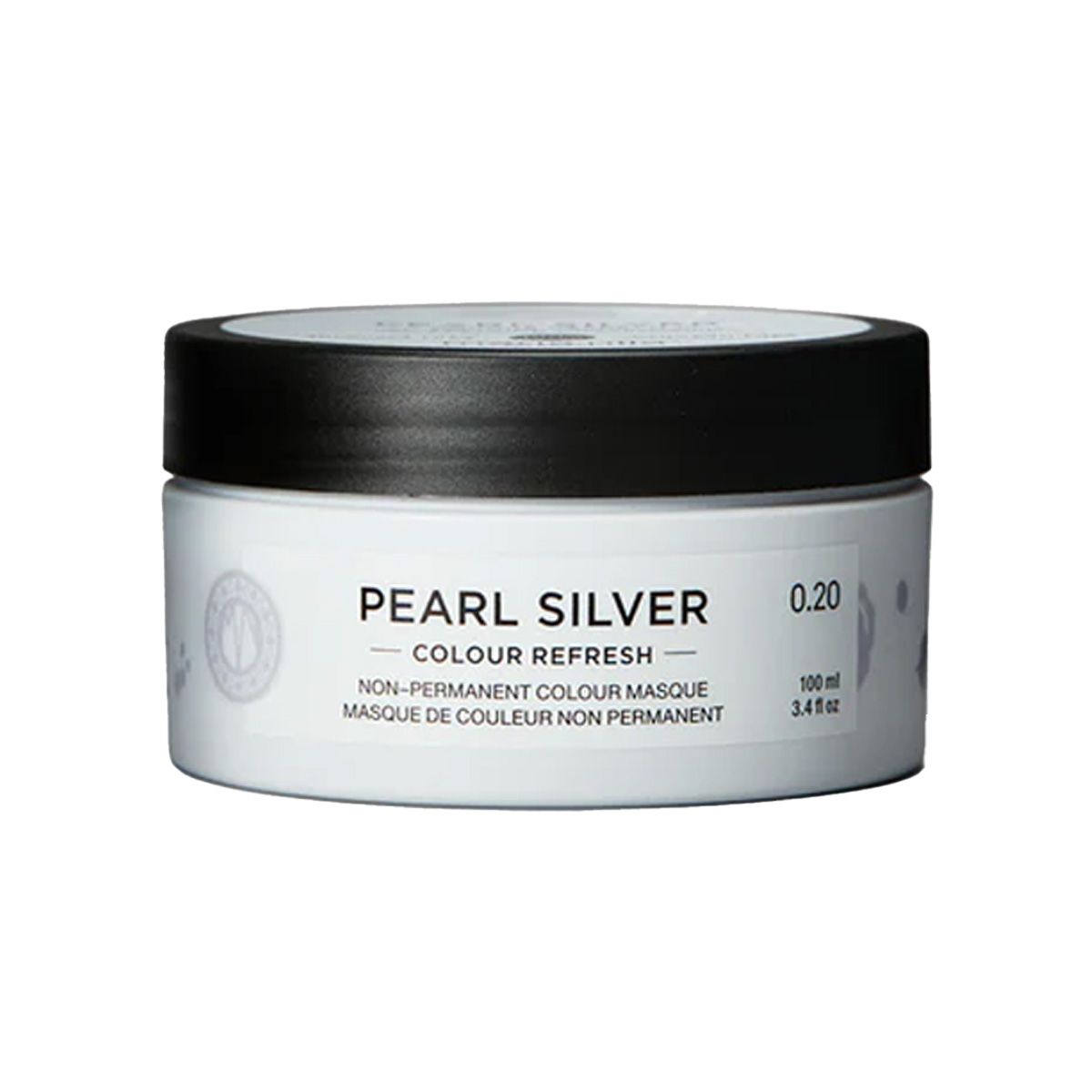 Potje van 100ml "PEARL SILVER COLOUR REFRESH". Niet-permanente kleurmasker.