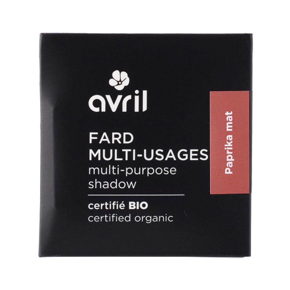 Ombre à paupières multi-usages Avril, Paprika mat, certifié bio.