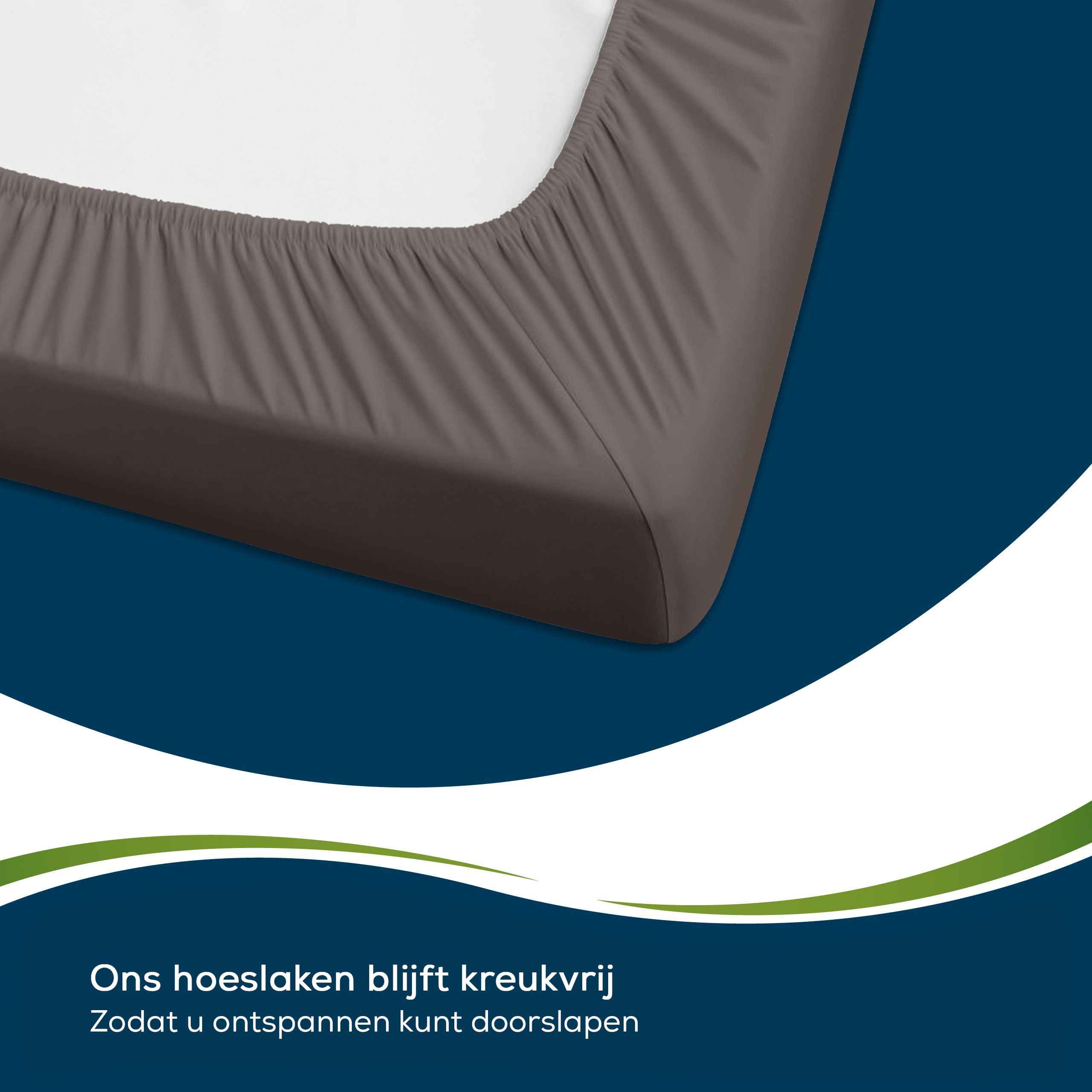 Sensalou hoeslaken 100 x 200 in grijs