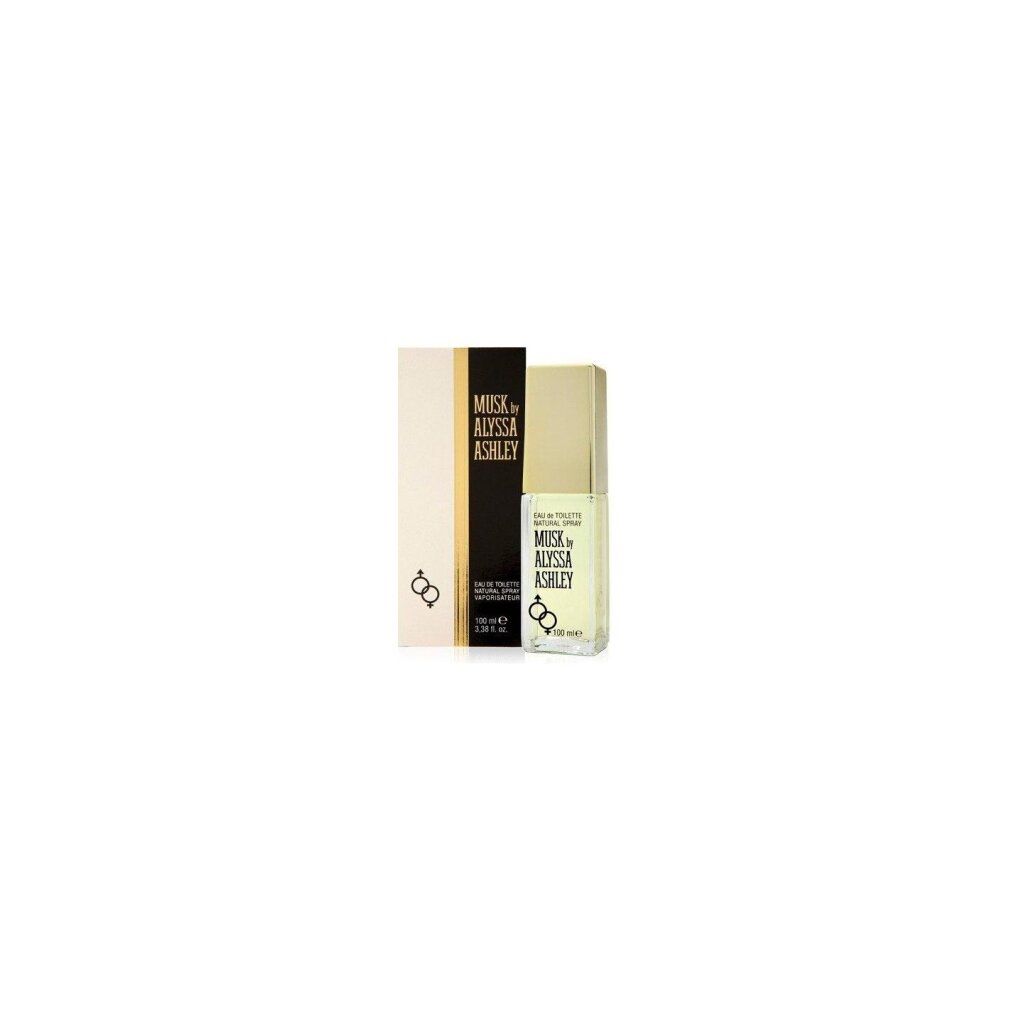 Alyssa Ashley Musk Eau de Toilette flacon en verpakking, kleine weergave.