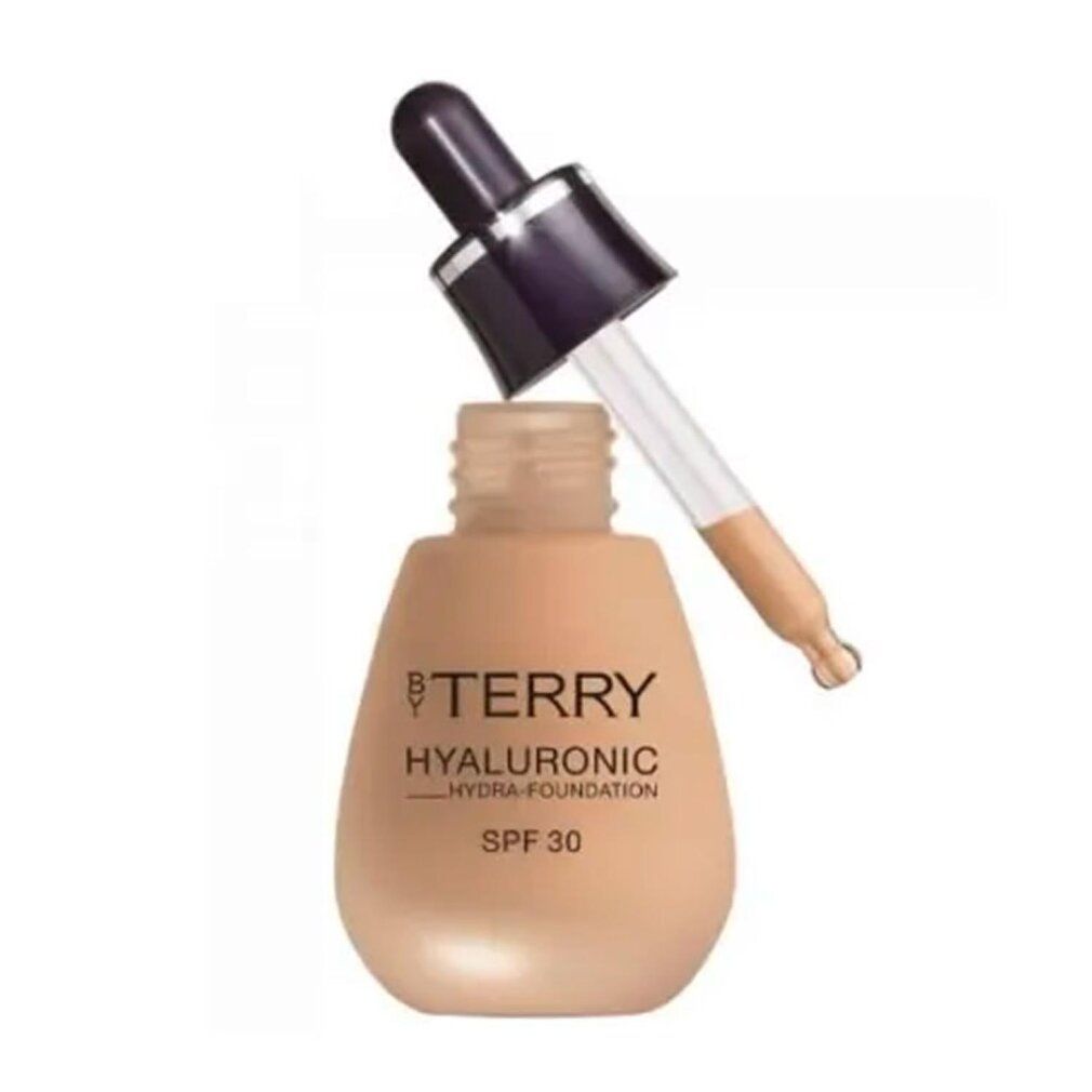 Foundationflesje met pipet. Opschrift: By Terry, Hyaluronic Hydra-Foundation, SPF 30.