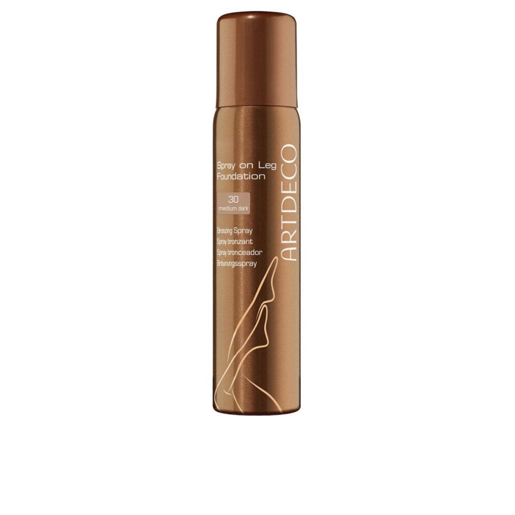 Artdeco Spray on Leg Foundation, tint 30 Medium Beige, bronzing spray.