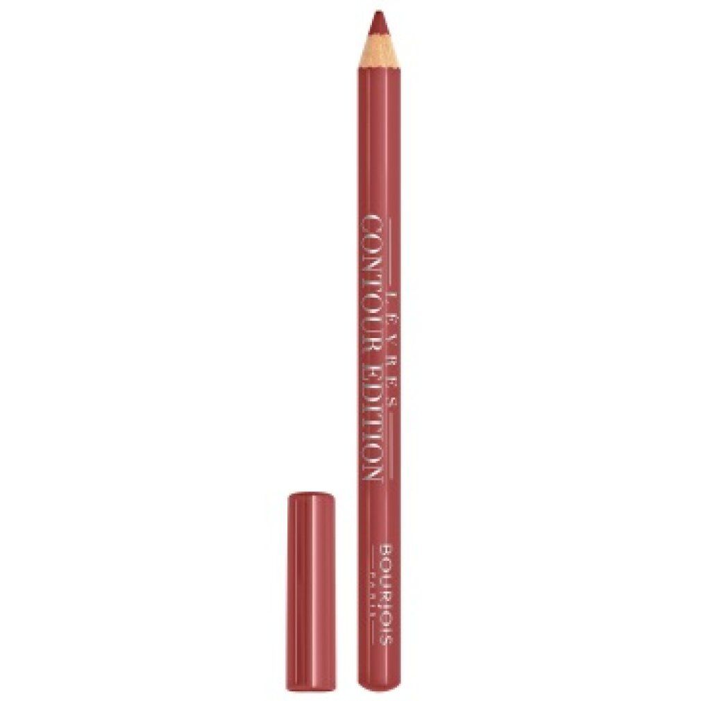 Roze lipliner. Opschrift: Contour Edition. Merk: Bourjois. Dop ernaast.