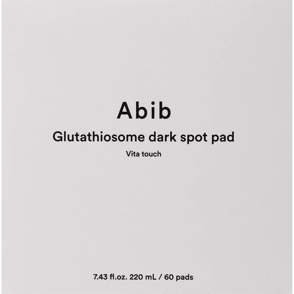 Abib Glutathione dark spot pad, 220 ml, 60 pads.