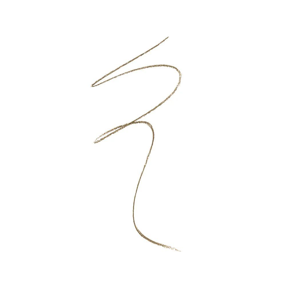 Tracé brun sur fond blanc. Représentation d'une ligne incurvée.