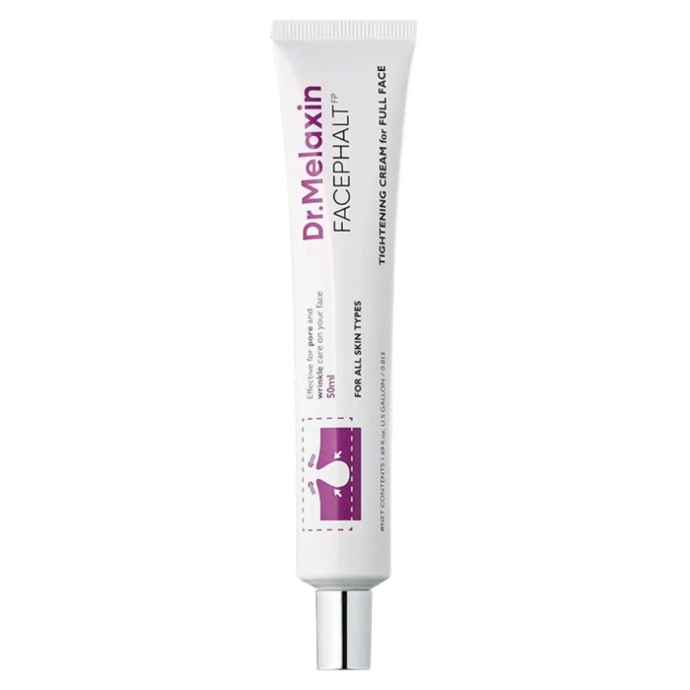 Tube de crème raffermissante Dr. Melaxin Facephalt, 50g. Pour tous types de peau.
