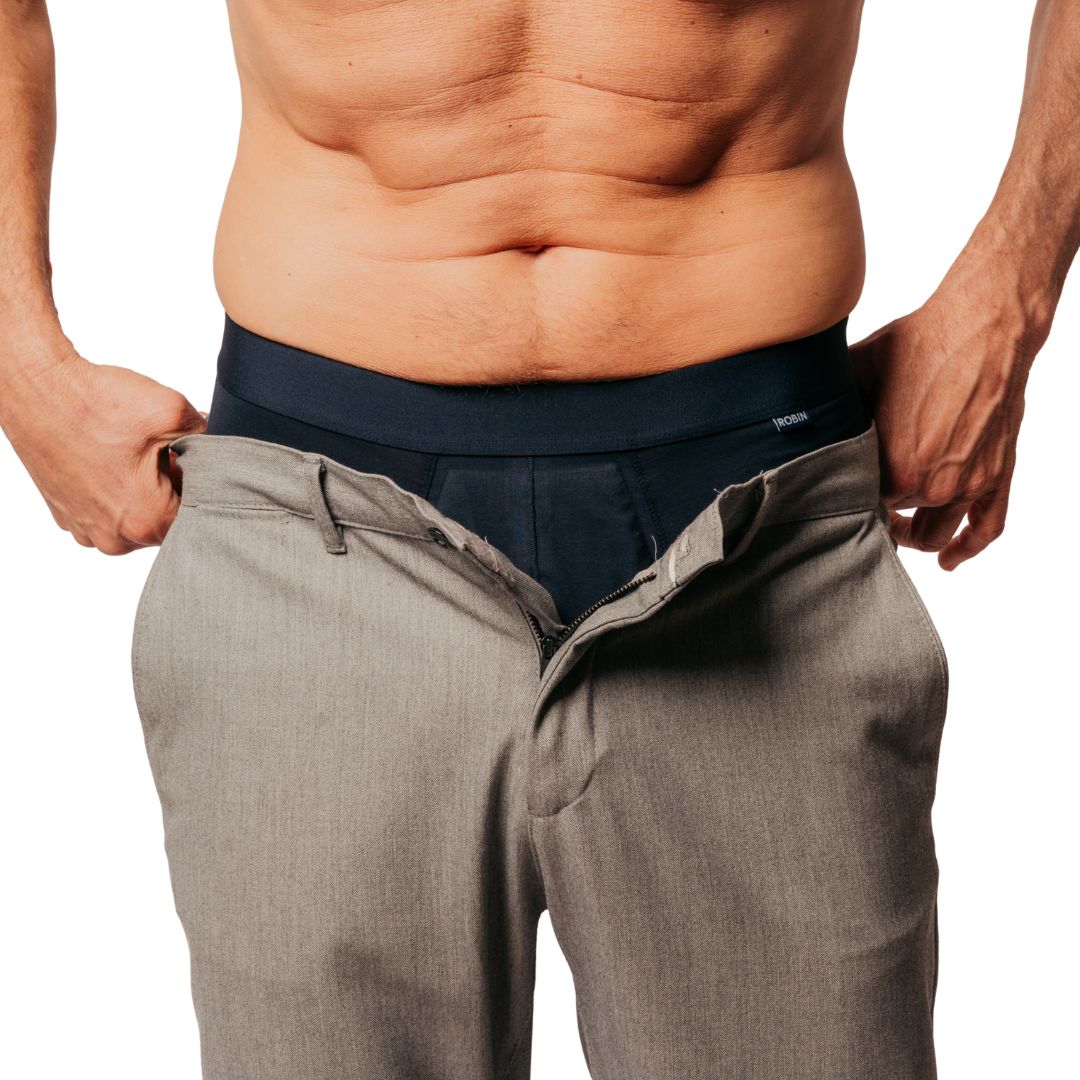 Robin Premium Wasbare Incontinentie Boxer bij Urineverlies, 3-Pack (L, Marineblauw)