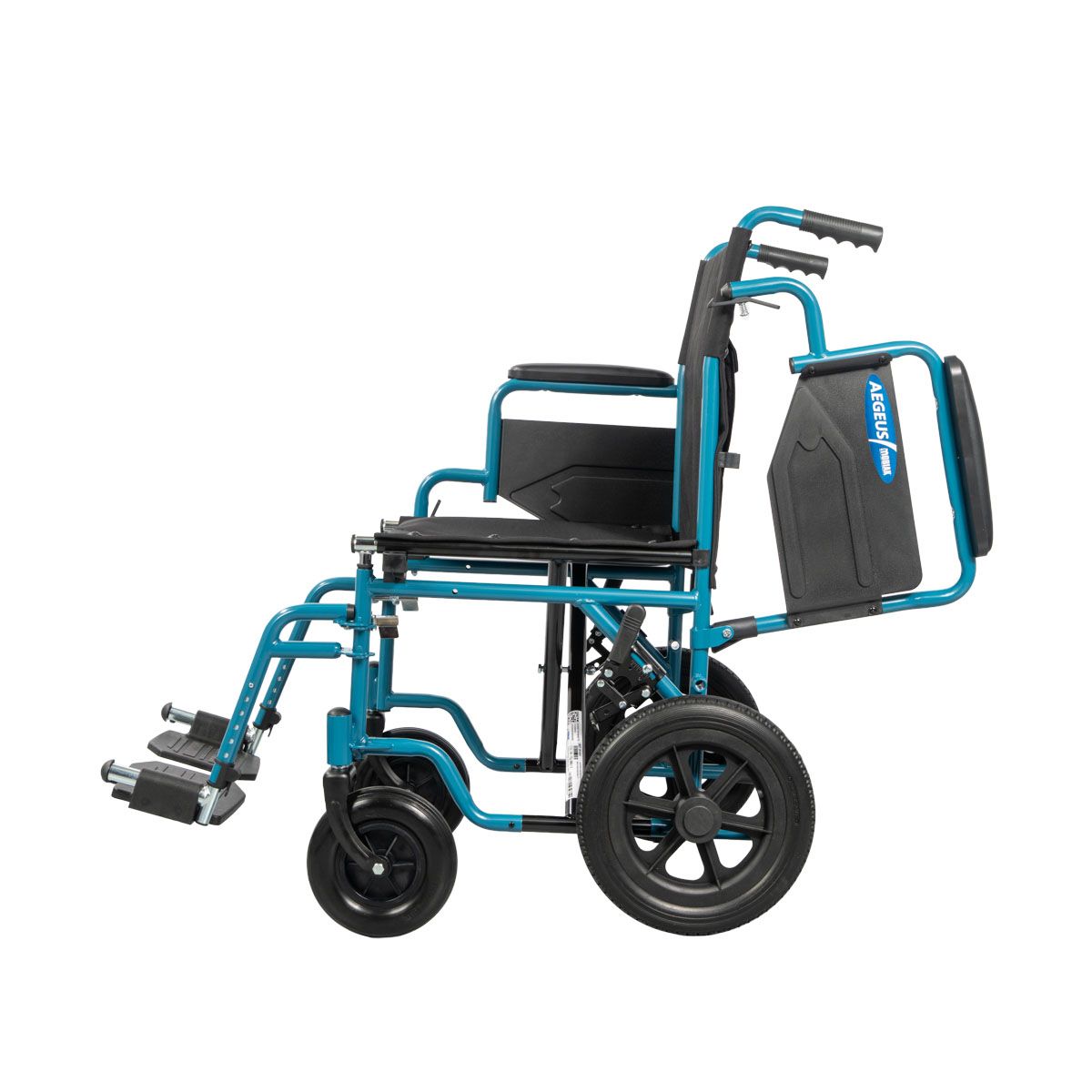 Ausilium Opvouwbare Transportrolstoel Zitbreedte voor Ouderen en Mindervaliden