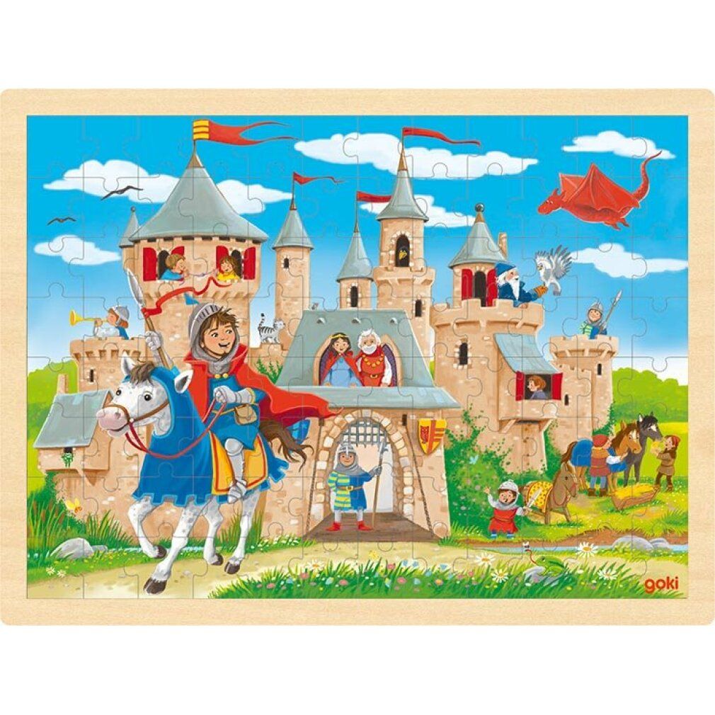 goki houten puzzel Ritterburg 96 stuks