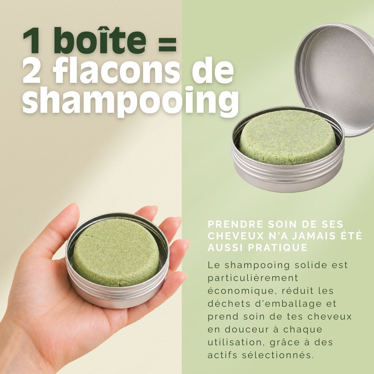 VitalizeNature Wild Freshness Barre de Shampooing – Ortie & Romarin pour Cheveux Gras