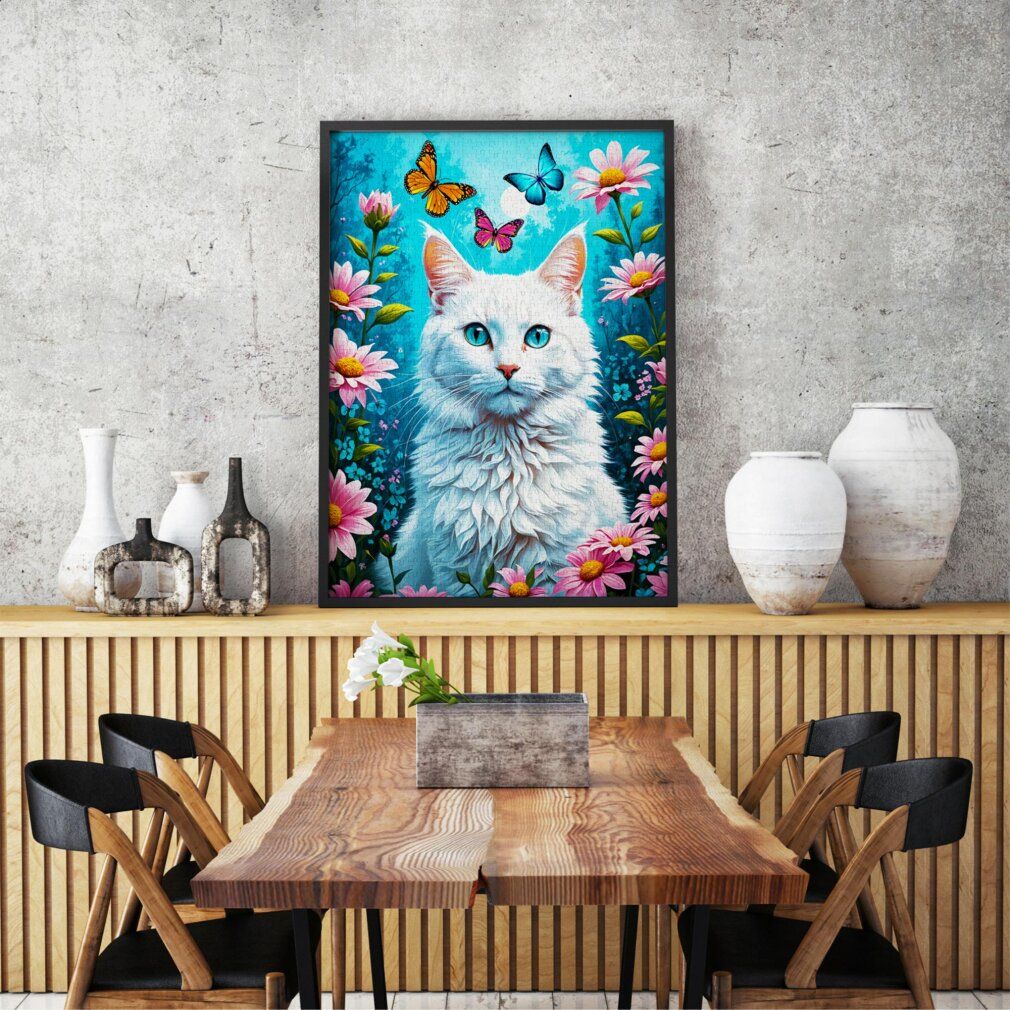enjoy White Cat Puzzel 1000 delen