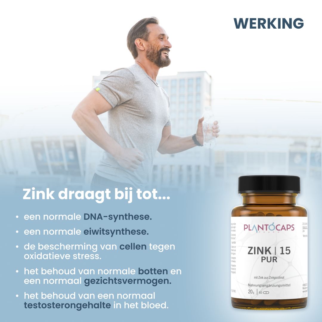 Hardloper met fles Zink 15 PUR.