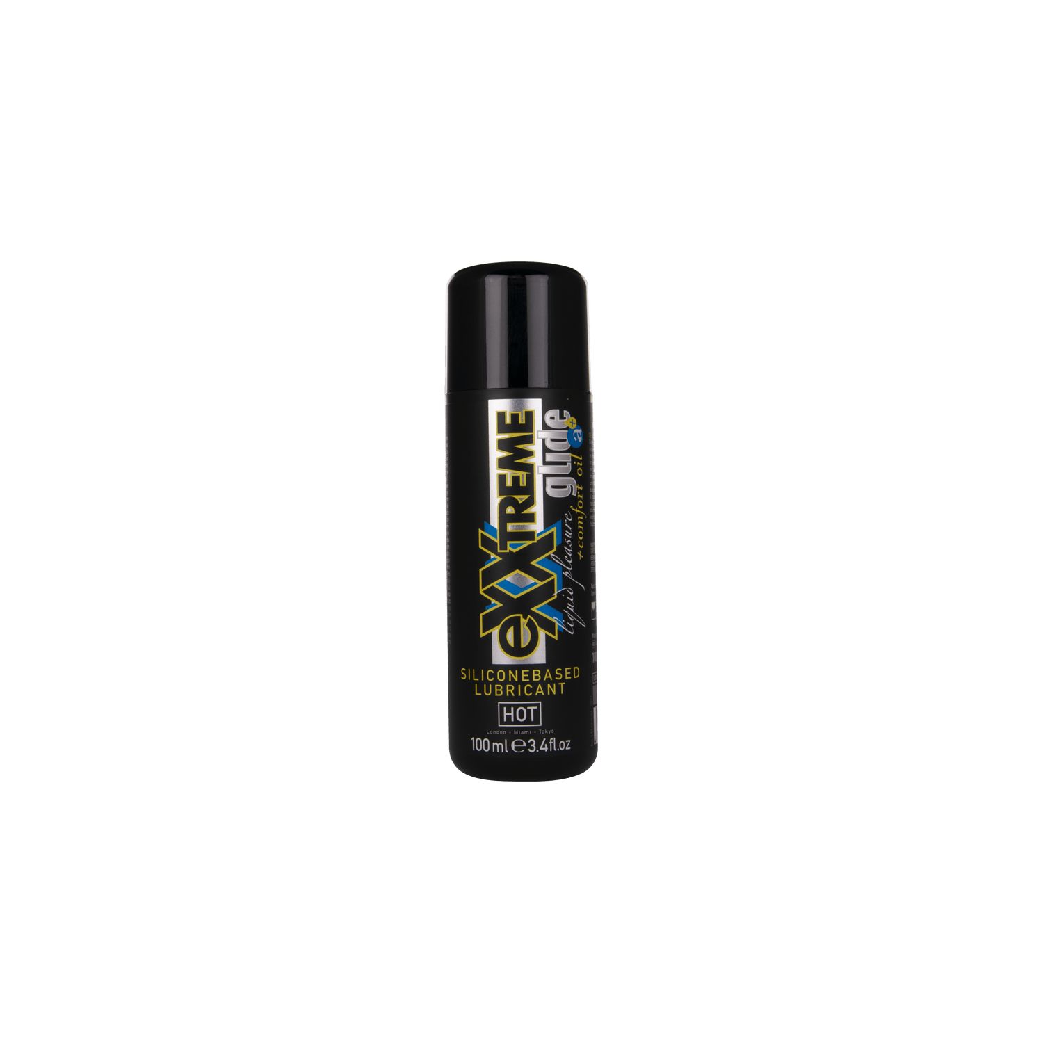 Flacon noir eXXtreme GLIDE. Lubrifiant à base de silicone.