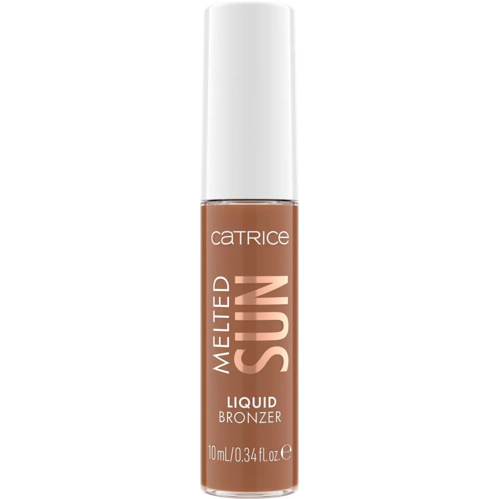 Catrice Melted Sun Bronzer liquide. Flacon avec bouchon blanc.