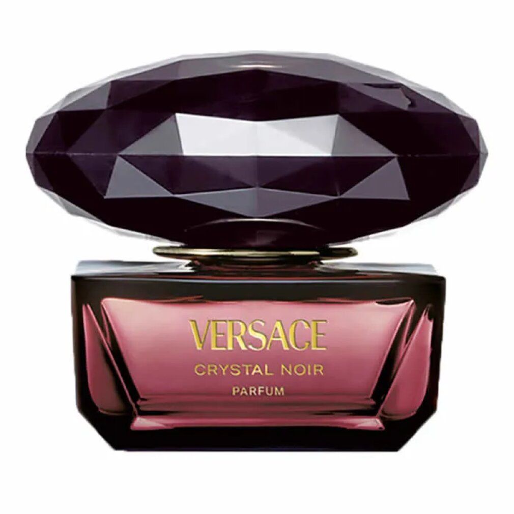 Versace Crystal Noir Parfum flesje met facet geslepen donkere dop.