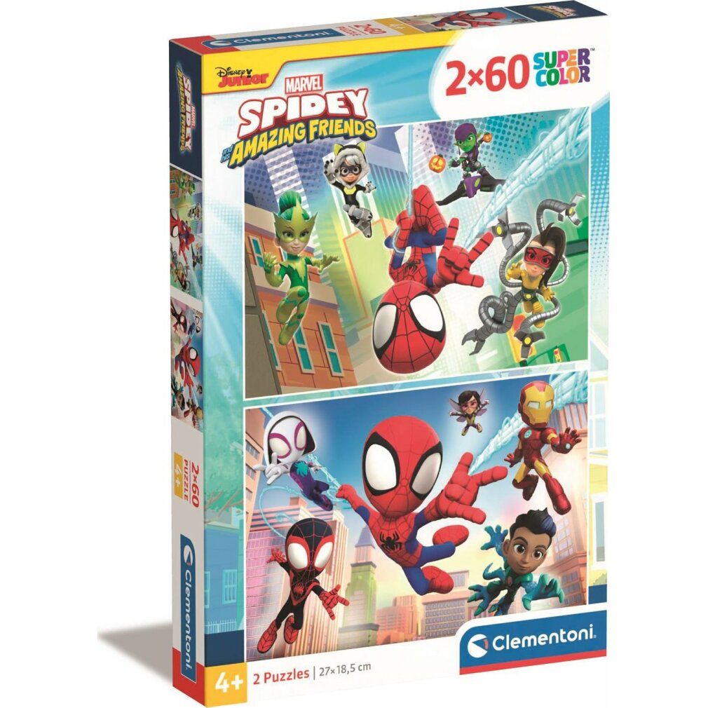 2 Puzzle da 60 Pezzi - Spidey