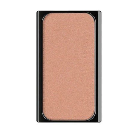Blush in rechthoekige vorm met zwart frame. De kleur is lichtbruin.
