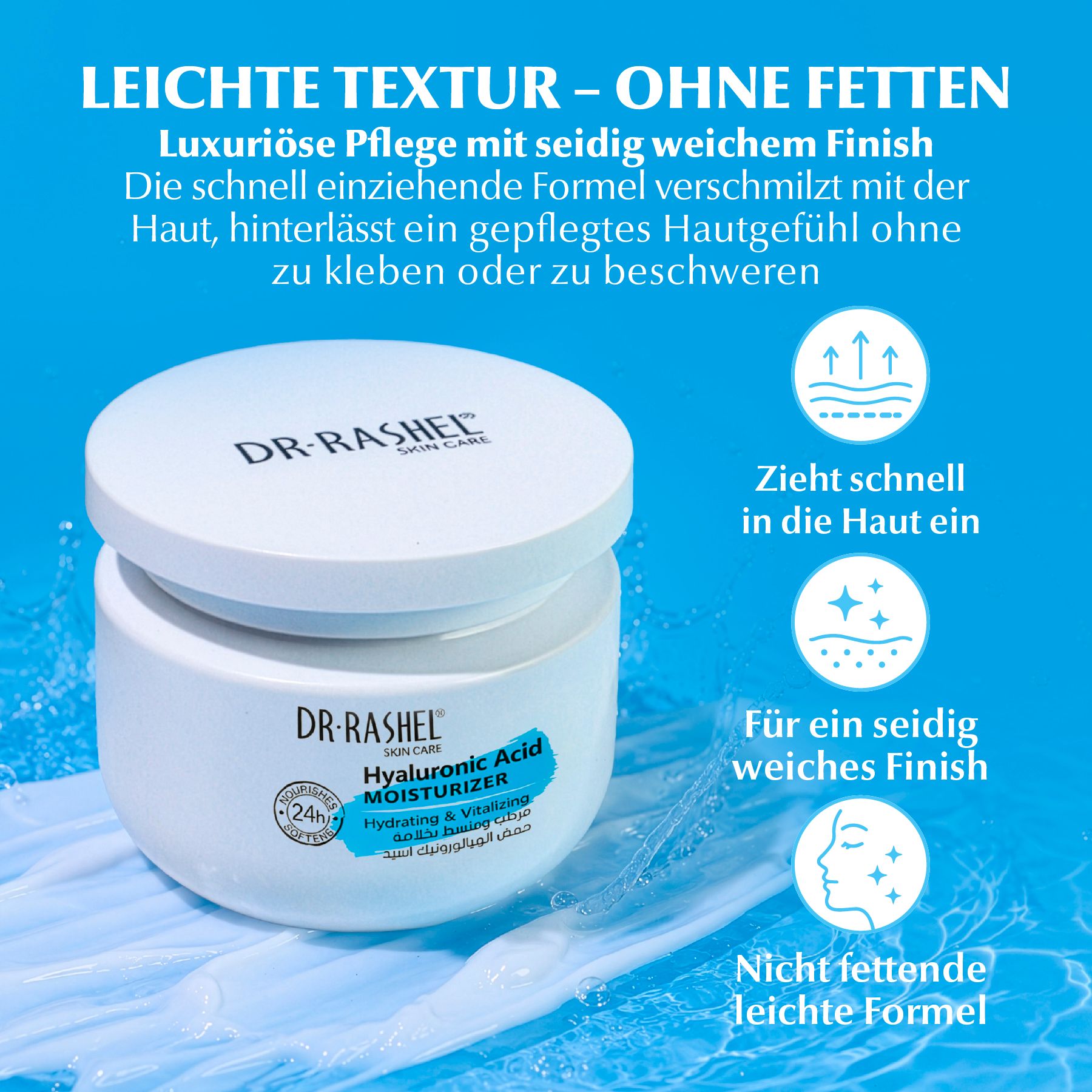 DR. RASHEL Crème de jour Crème pour le visage à l'acide hyaluronique