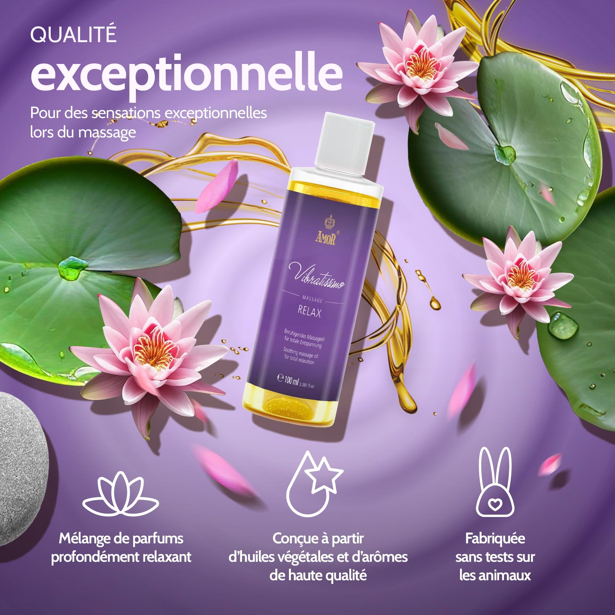 Vibratissimo Huile de Massage Relax