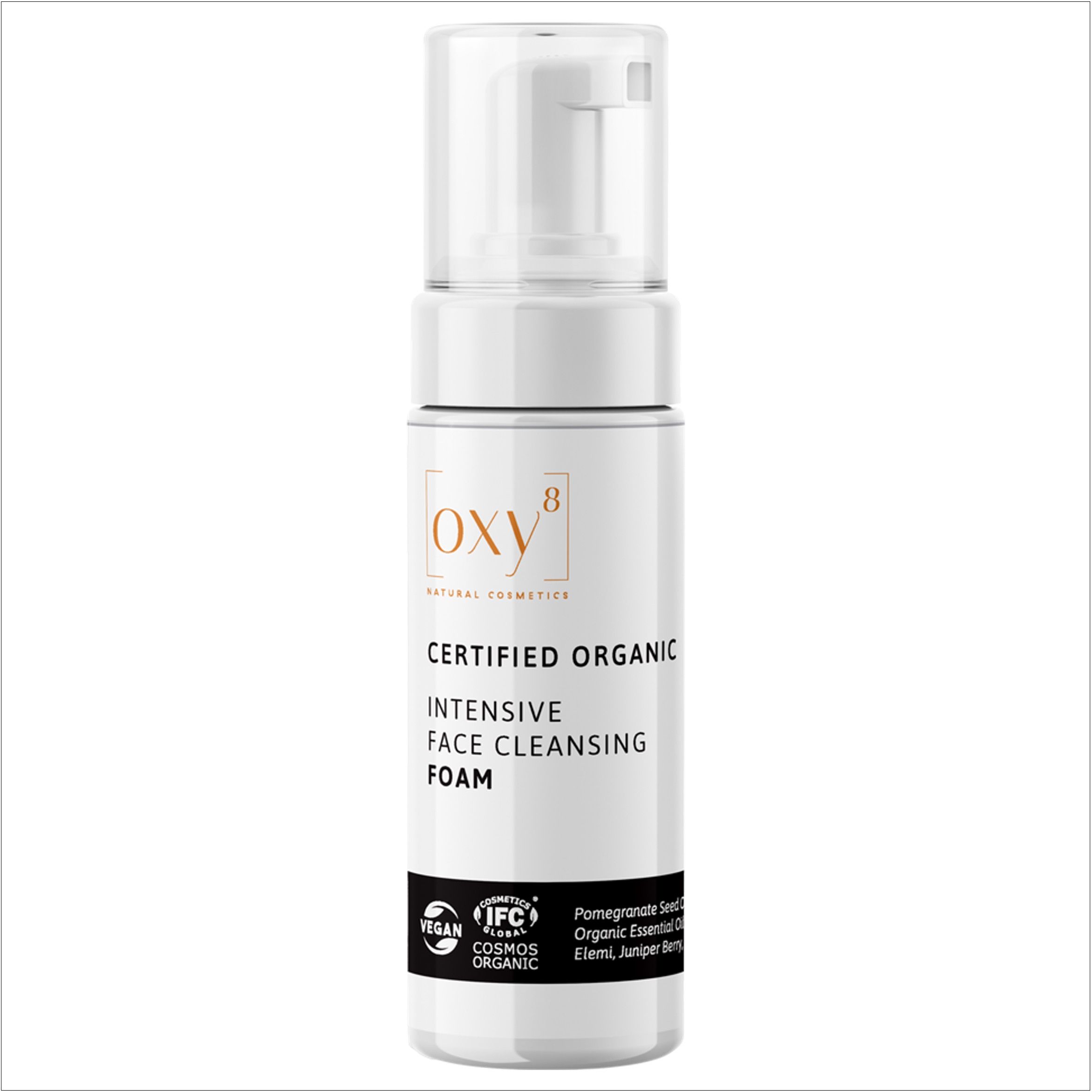 oxy8 Natural Cosmetics INTENSIVE FACE CLEANSING FOAM – Intensief reinigend schuim