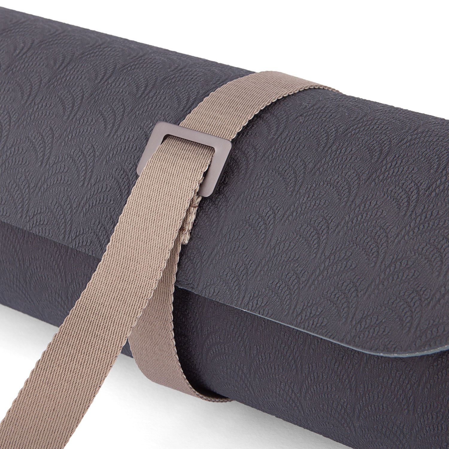 bodhi Courroie de transport bicolore pour tapis de yoga, grise