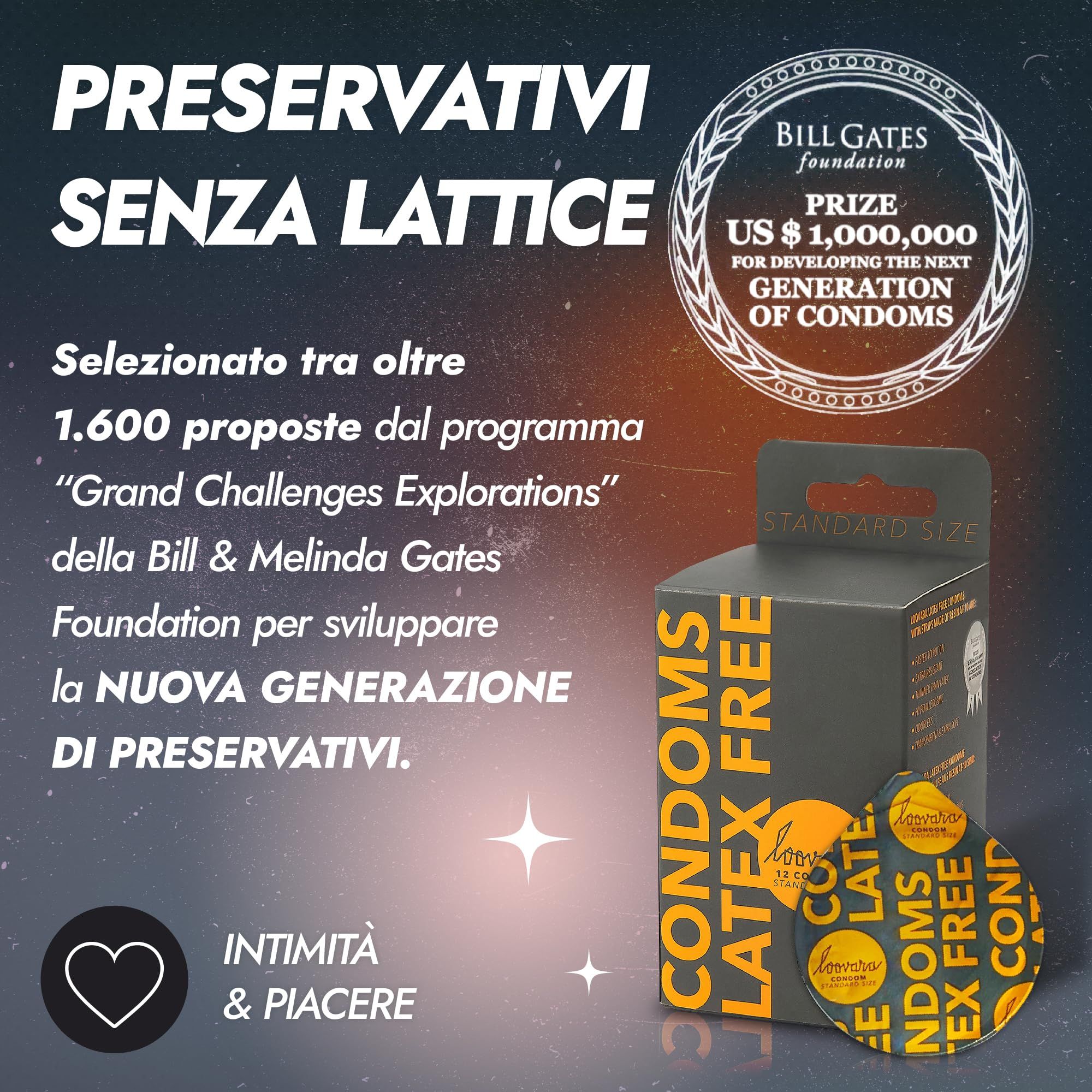 Préservatifs sans latex, sélectionnés par la Fondation Bill & Melinda Gates.