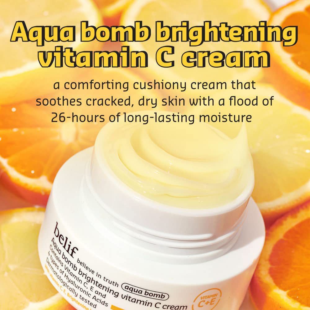 Crème de jour Aqua Bomb Brightening Vitamin C de BELIF – à la vitamine C et à l’acide hyaluronique