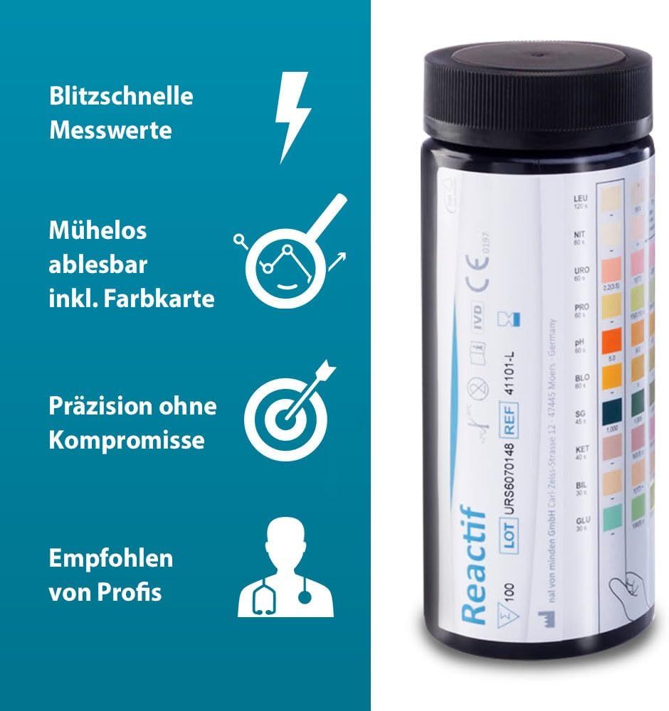 Reactif Test de santé - bandelettes urinaires pour 10 paramètres