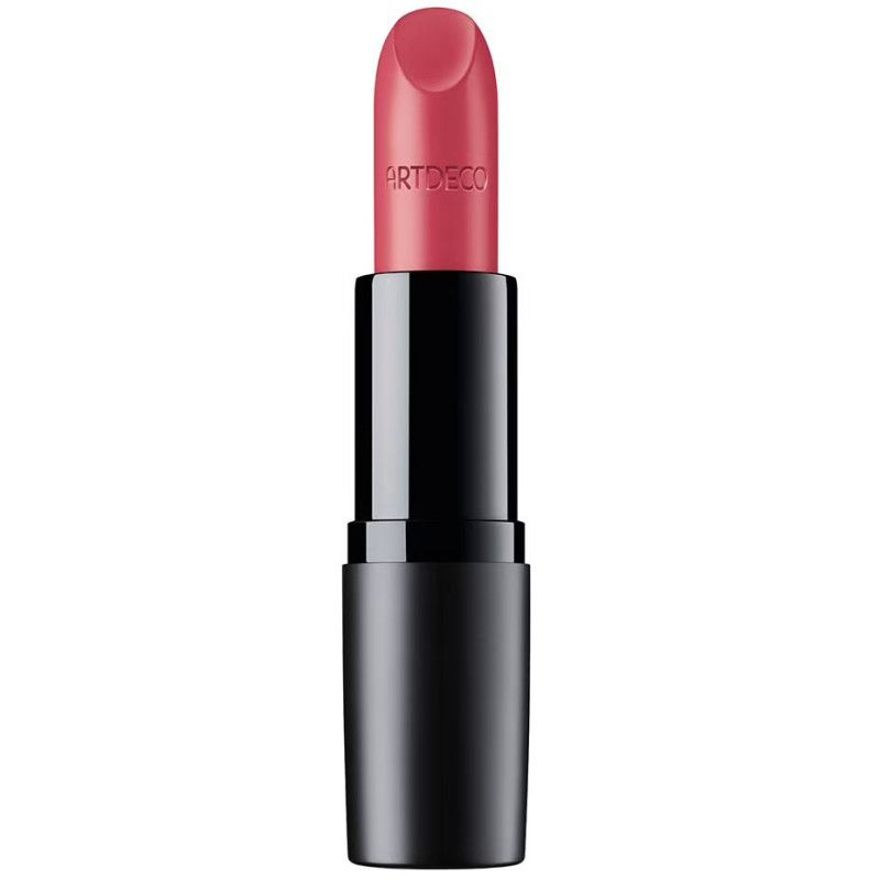 Een rode lippenstift in een zwarte huls met opschrift "ARTDECO".