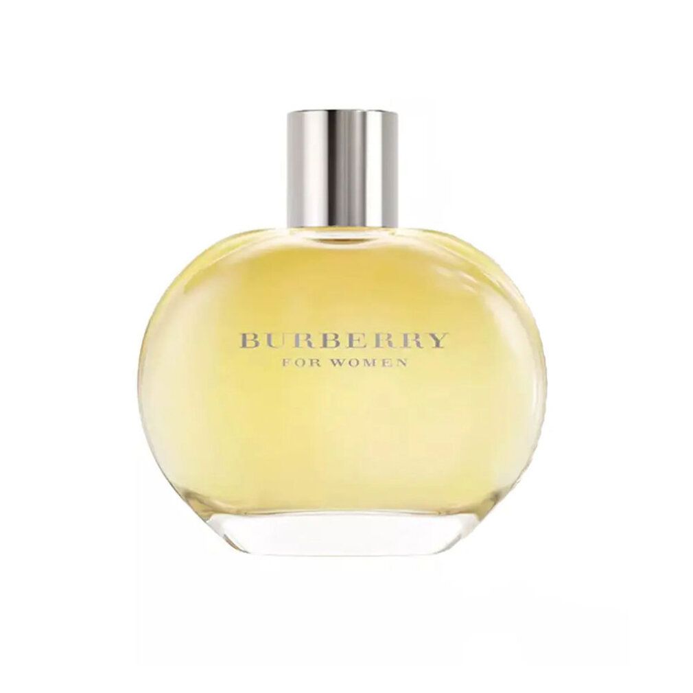Burberry for Women Eau de Parfum dans un flacon rond en verre, gros plan.