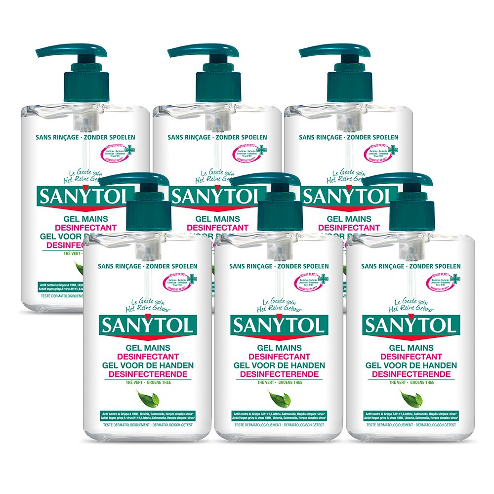 SANYTOL Desinfecterende gel voor de handen 250ML - 6 stuks