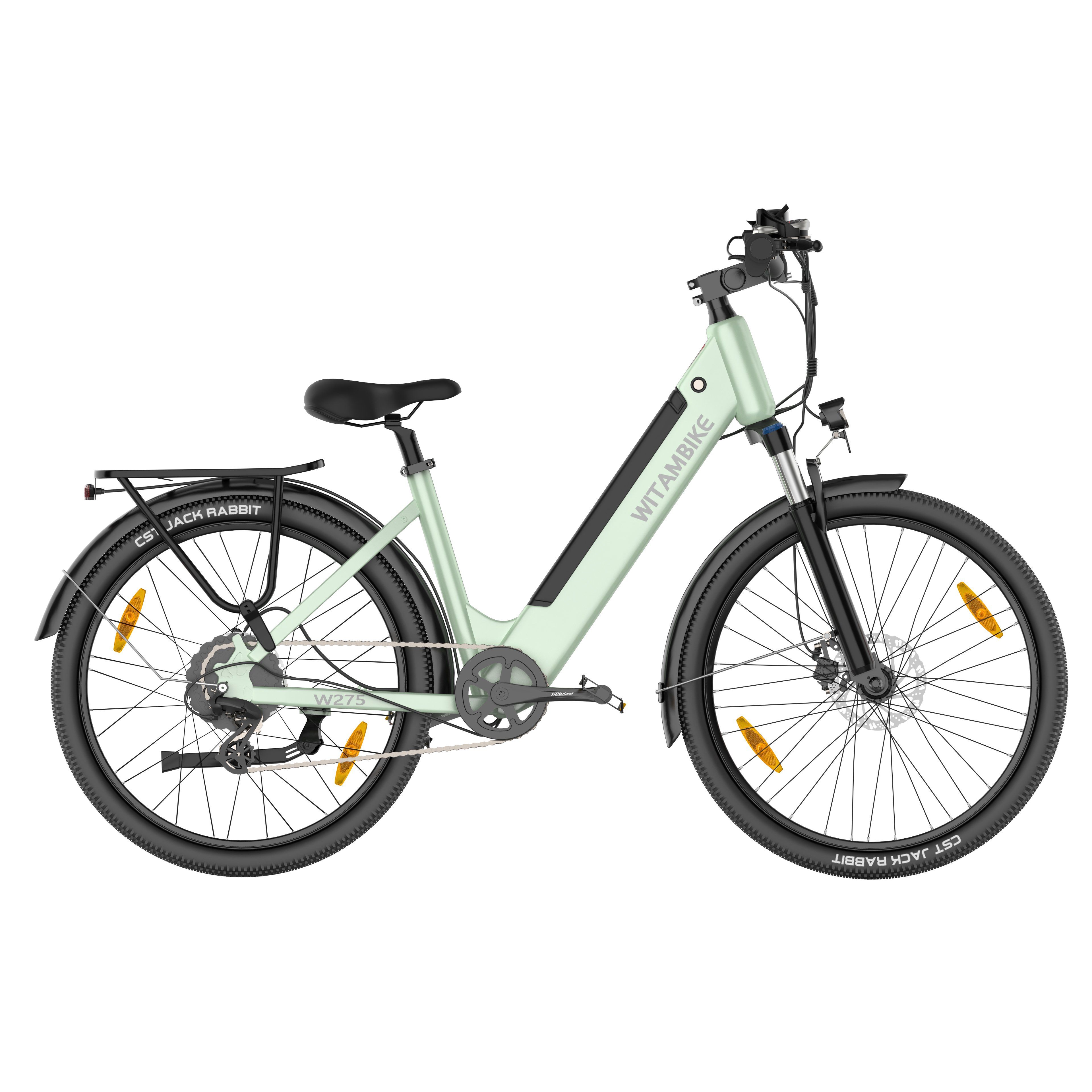 WITAMBIKE W275 Vélo électrique urbain, 36 V 13 Ah, pneus 27,5" x 2,10