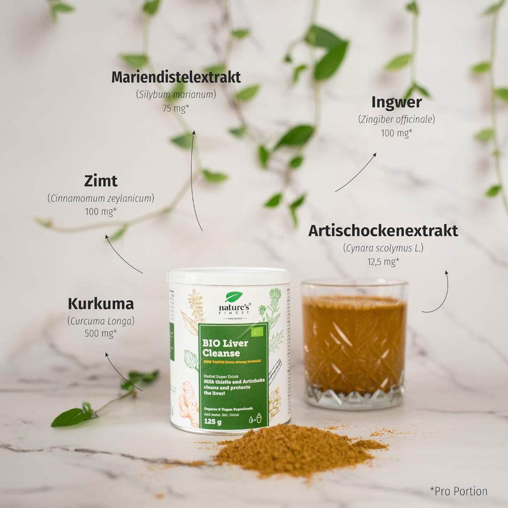 Nature's Finest Bio Liver Cleanse - Leverreiniging met mariadistel & artisjok