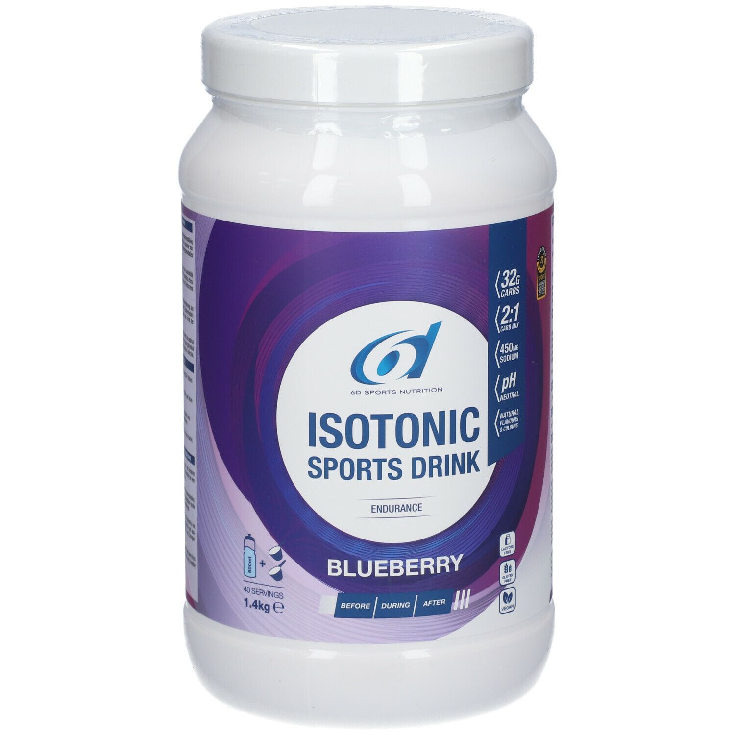 6D Sports Nutrition Isotonic Sports Drink Blueberry