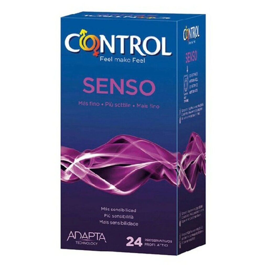 Préservatifs Control Senso, 24 unités. Préservatifs fins pour plus de sensation.