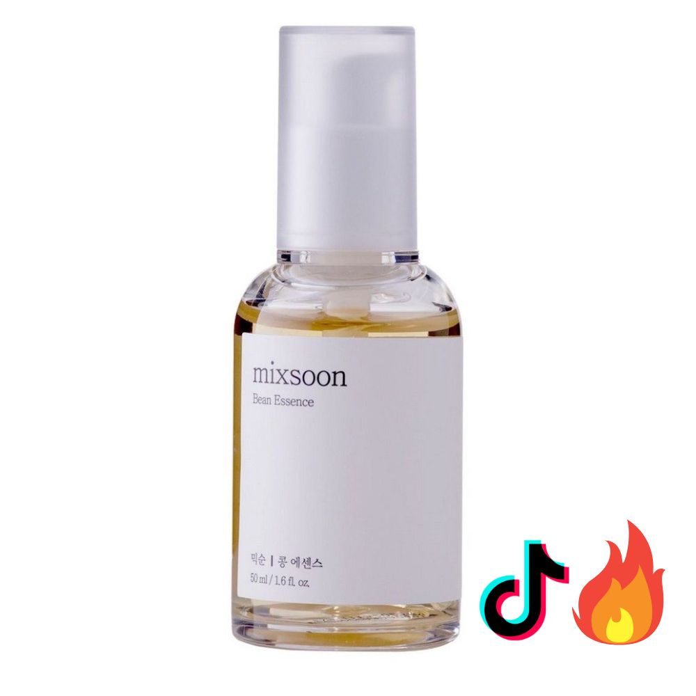 MIXSOON Bean Essence dans un flacon en verre transparent avec pompe. Contient 50 ml / 1.69 fl. oz.
