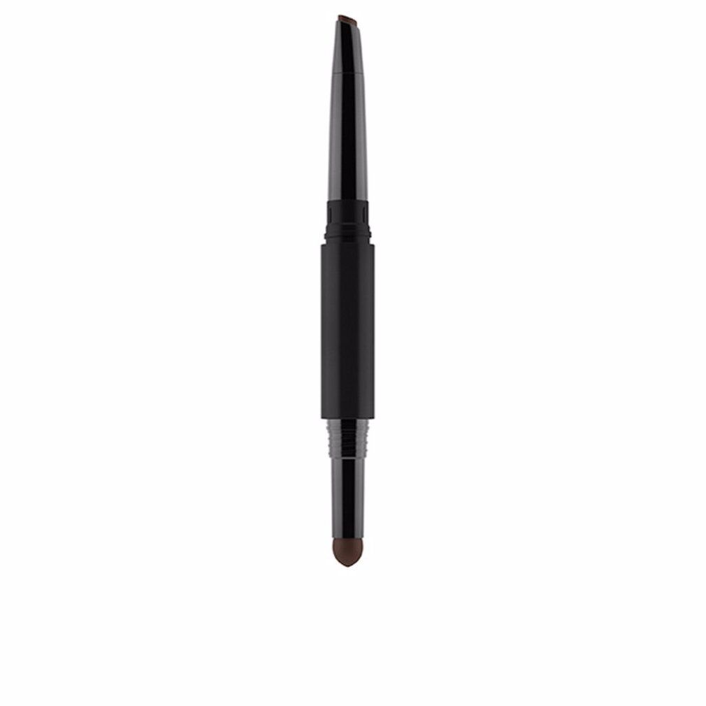 Dubbele potlood. Zwart potlood met bruine punt en applicator. Gosh Brow Shape & Fill 003 Dark Brown.