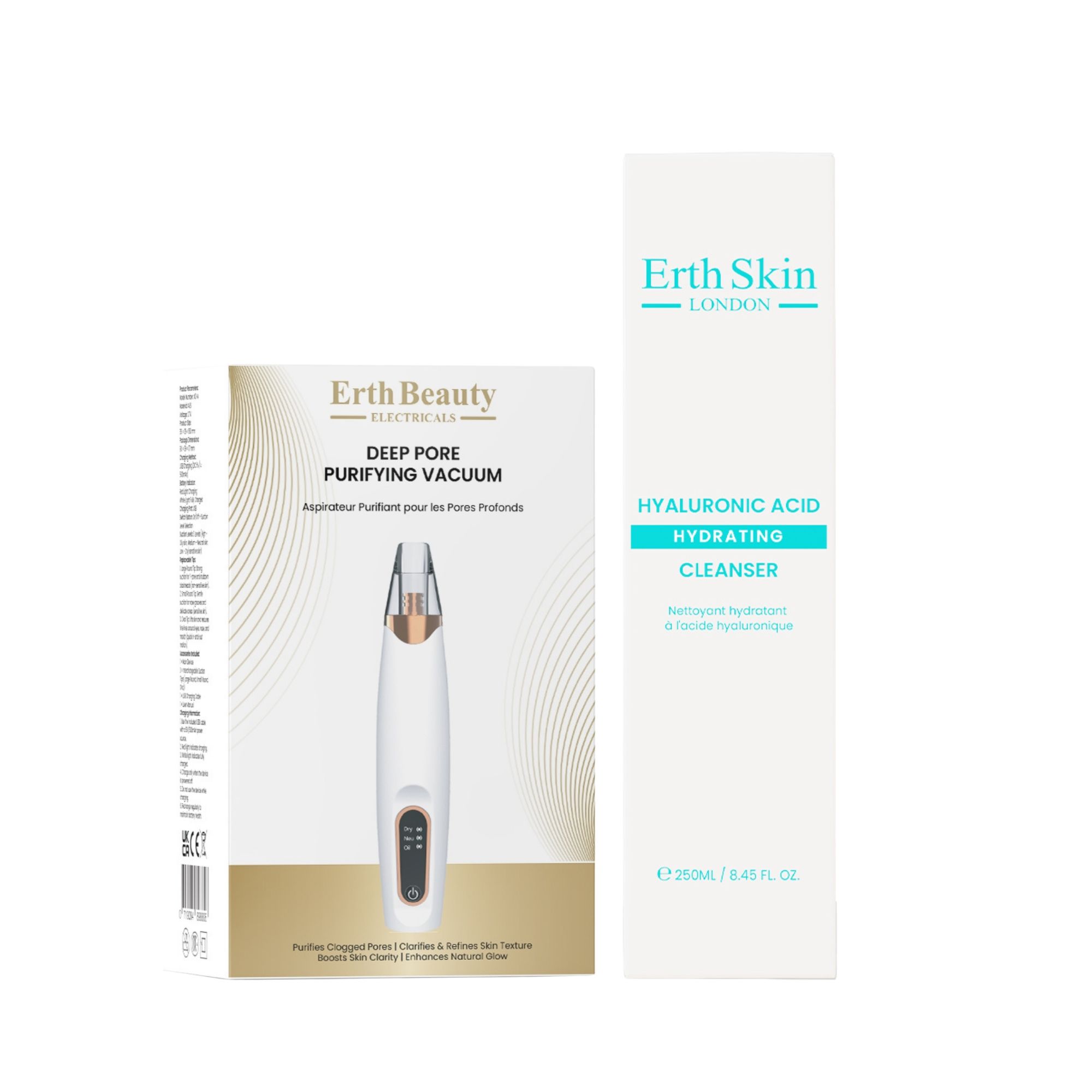 ErthSkin London Nettoyant Aspirateur Duo Acide Hyaluronique
