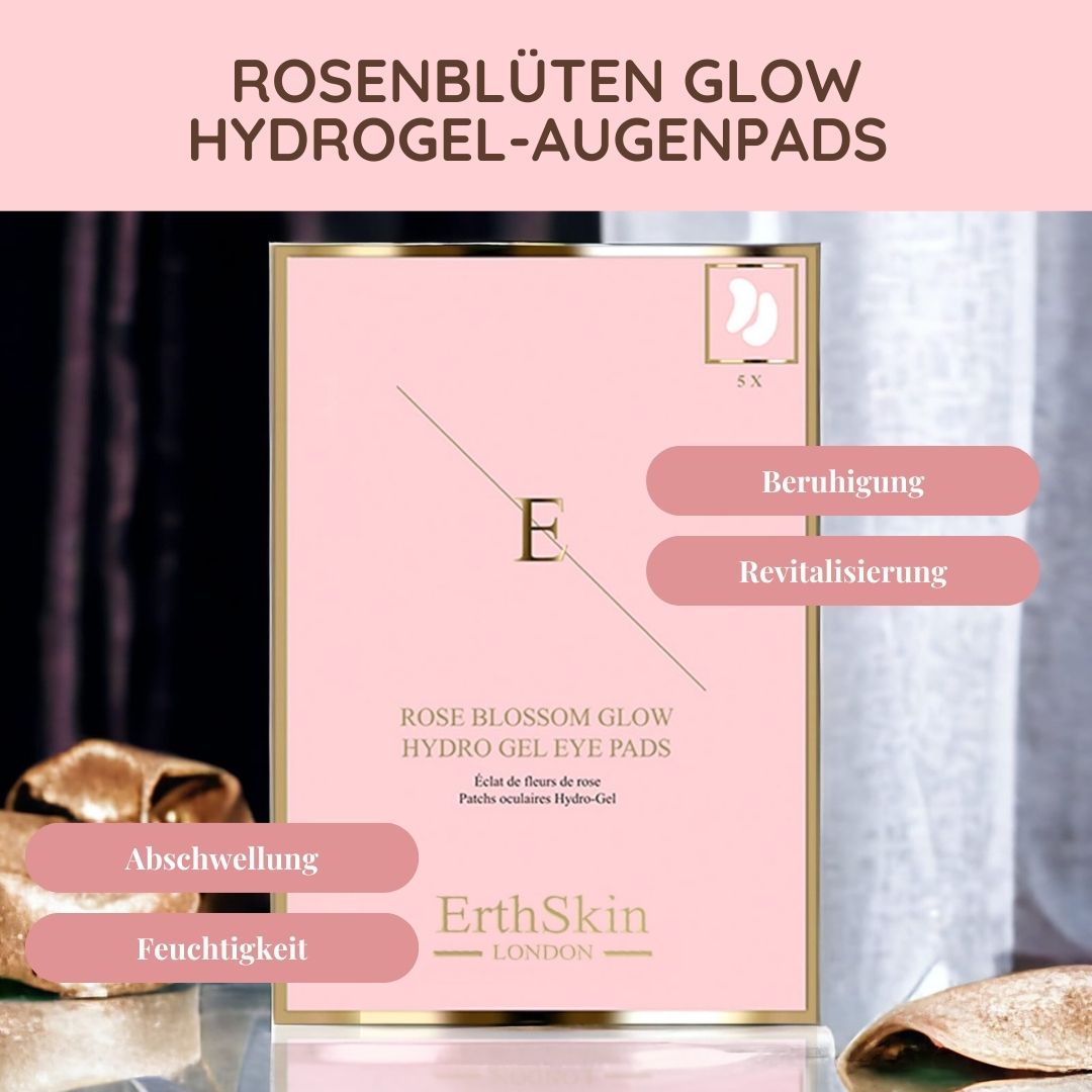 Erth skin london Coussinets hydro-gel pour les yeux Rose Blossom Glow